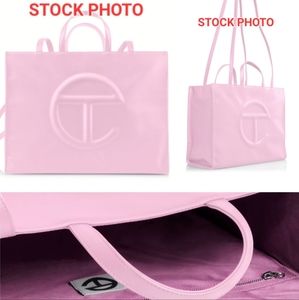Telfar Large Shopping Bag - Bubblegum Shopper Tote Pink Travel Weekender